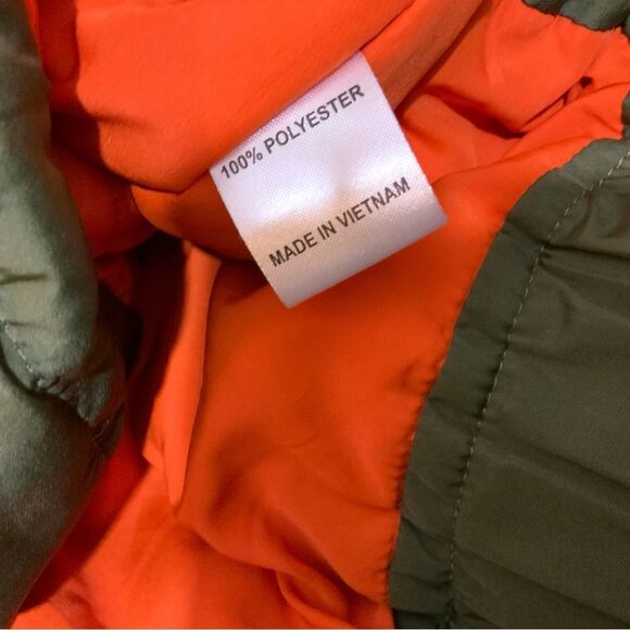 La bijou Olive Green  Bomber Jacket size small - Picture 8 of 9